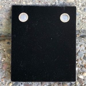 Gray and Diamond Earrings ~~FREE with bundle